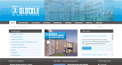 Desktop Screenshot of gloeckle-bau.de